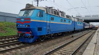 🇺🇦 "Перший рейс InterCity в Ужгород" ЧС8-021 з поїздом IC 749 Київ - Ужгород / Відень