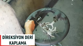 DİREKSİYON DERİ KAPLAMA NASIL YAPILIR ? HONDA JAZZ DİREKSİYON how to cover a car steering - wheel