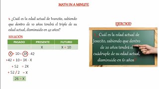 Problemas con edades (1 personaje) - Súper fácil 📚