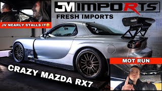 CRAZY MAXDA RX7 MOT RUN **FRESH IMPORTS PART 3** Can you stall in 2nd Gear?👀