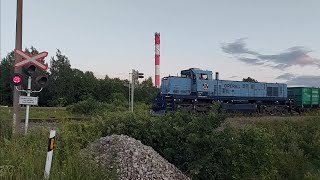 C30-M-1571 between Ahtme-Raudi / Тепловоз Ц30-М-1571 на перегоне Ахтме-Рауди