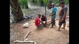 Perforación de pozo artesanal en Honduras