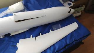 Freewing Motion rc AL37 airliner fiberglassed and modifications.