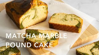 Matcha Marble Pound Cake | Nekohama Bakery | Easy-To-Bake Moist & Delicious