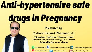 Antihypertensive safe drugs pregnancy