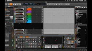 Bitwig Jam in 3/4 feat. Polysynth, Blur and Note Counter