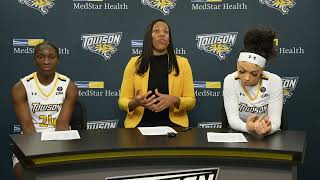 Full Press Conference Following Towson Women's Basketball's Victory Over W&M