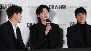 Decibel movie Press Conference, Lee Jong suk and Kim Rae won, 《데시벨》배우 인터뷰 (김래원, 이종석, 정상훈, 박병은, 차은우)