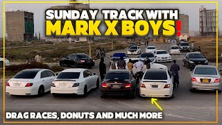 Tandem Donuts Around Civic!! | Bohat Enjoy Kiya Mark X Crew Kay Sath