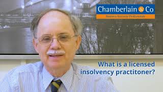 What is a licensed insolvency practitioner?