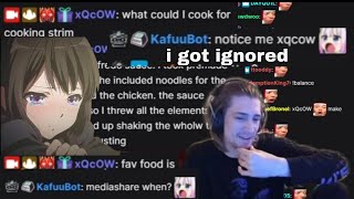 xQc interacts with offline chatters