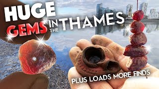 HUGE Gems in the Thames plus loads of amazing mudlarking finds with Si-finds