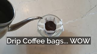 My first Drip Coffee Bag Experience