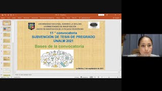 Taller de Inducción: 11° Subvención de Tesis de Pregrado 2021