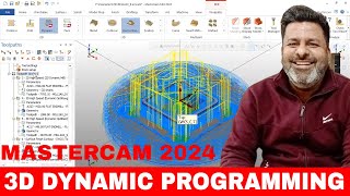 Mastercam 3D dynamic roughing programming| Mastercam 2024 tutorials