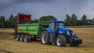 Hnůj 2015 - New Holland T8.420 & Strautmann Streublitz PS3401