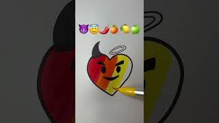 Satisfying 😈😇🌶🍊🍋🍏 #viral #trending #ytshorts #creative #emojimixing