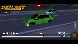 No limit drag racing 2.0 v2.0.6 Twin Turbo Mitsubishi Evo X  Prepped ¼ @5.393 et