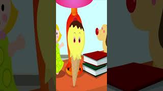 Color Learning For Kids With Ice Cream Family | Nursery Rhymes | Kids Songs| #shorts #rhymes #yt