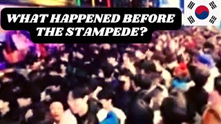 What happened before the stampede? I Footage minutes before the stampede in Itaewon, South Korea