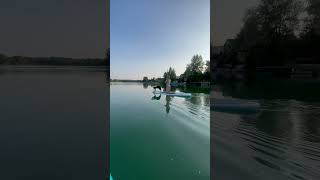 Our border collie Jona love paddleboarding so much !