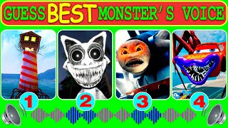 Guess Monster Voice Lighthouse, Zoonomaly, Spider Thomas, McQueen Eater Coffin Dance