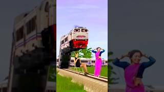 Funny cute dancing Bhabi stop the flaying train #trending#shortsfeed#shorts