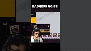 Most Dangerous Voice Badge 99 😱❤️‍🩹 #freefire #shorts #badge99 #badge99voice