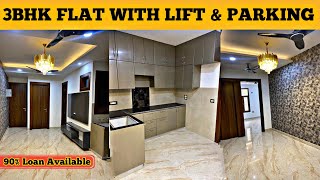 Spacious 3BHK Flat with Parking in Vasundhara Ghaziabad | Builder 3BHK Flat with 90% Loan & Regisrty