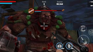 Dead Target Game Play.  Zombie Boss Rocky Kill Video.