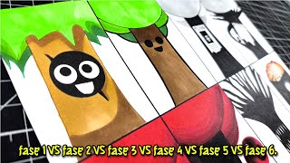 Рисунок Mr. Tree фаза 1 VS фаза 2 VS фаза 3 VS фаза 4 VS фаза 5 VS фаза 6.. в Incredibox Sprunki⚠️