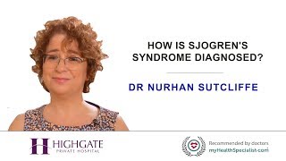 How is Sjogren's syndrome diagnosed?