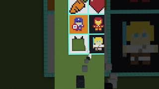 Batman Pixel Art in Minecraft #shorts #shorts30 #viral #minecraft