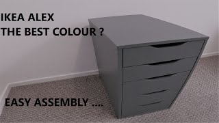 IKEA ALEX DRAWER assembly how to detailed instruction