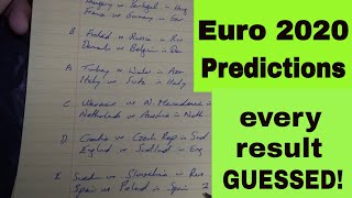 My Euro 2020 Predictions - Is It Coming Home?