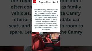 Toyota Camry Dimensions | Toyota of North Austin #shorts