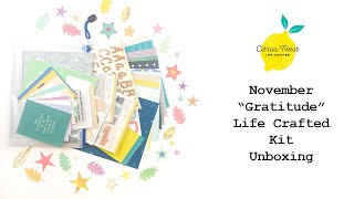 Citrus Twist Kits November "Gratitude" Life Crafted Unboxing