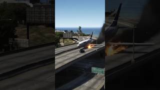 Airplane Emergency Landing on Road #crashlanding