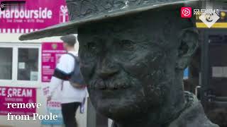 英国白人黑人正面开刚！本地居民自发守护雕The statue of Scouts founder Robert Baden Powell could be removed