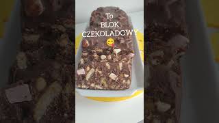 Blok Czekoladowy/ ZASUBSKRYBUJ PO WIĘCEJ▶️ #shorts #food #przepis #dladzieci #święta #gotowanie