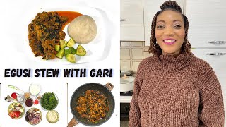 HOW TO MAKE THE BEST AGUSHE ( EGUSI ) WITH SPINACH STEW