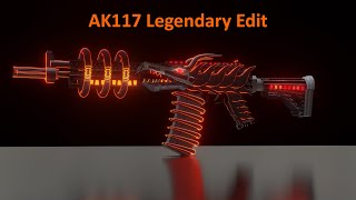 Texturing AK117 Legendary Model using blender 2.93