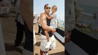 Simone Johnson photo with his Father The Rock from childhood to youth #therock #fatherdaughter