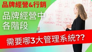 品牌 行銷 ｜品牌經營中，哪3個是公司在各階段需要的管理系統?【品牌經營＆行銷第三章第一節】(正式課內容)