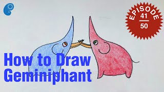 How to draw cute elephants - Geminiphant