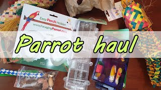 PARROT TOY HAUL - Unboxing Parrot Rescue Centre Shop Chipper Parrots for my Eclectus Parrot