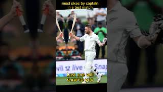 Most sixes by captain in a test match #youtubeshorts #cricketshorts