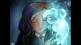 Drawing my daughter with her PATRONUS! #harrypotter #digitalart #howtodraw #patronus #harrypotterart