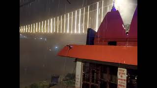 Beautiful Raining Moment at Laxman Jhula Rishikesh Uttarakhand