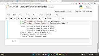 Chap 2 PyTorch fundamentals